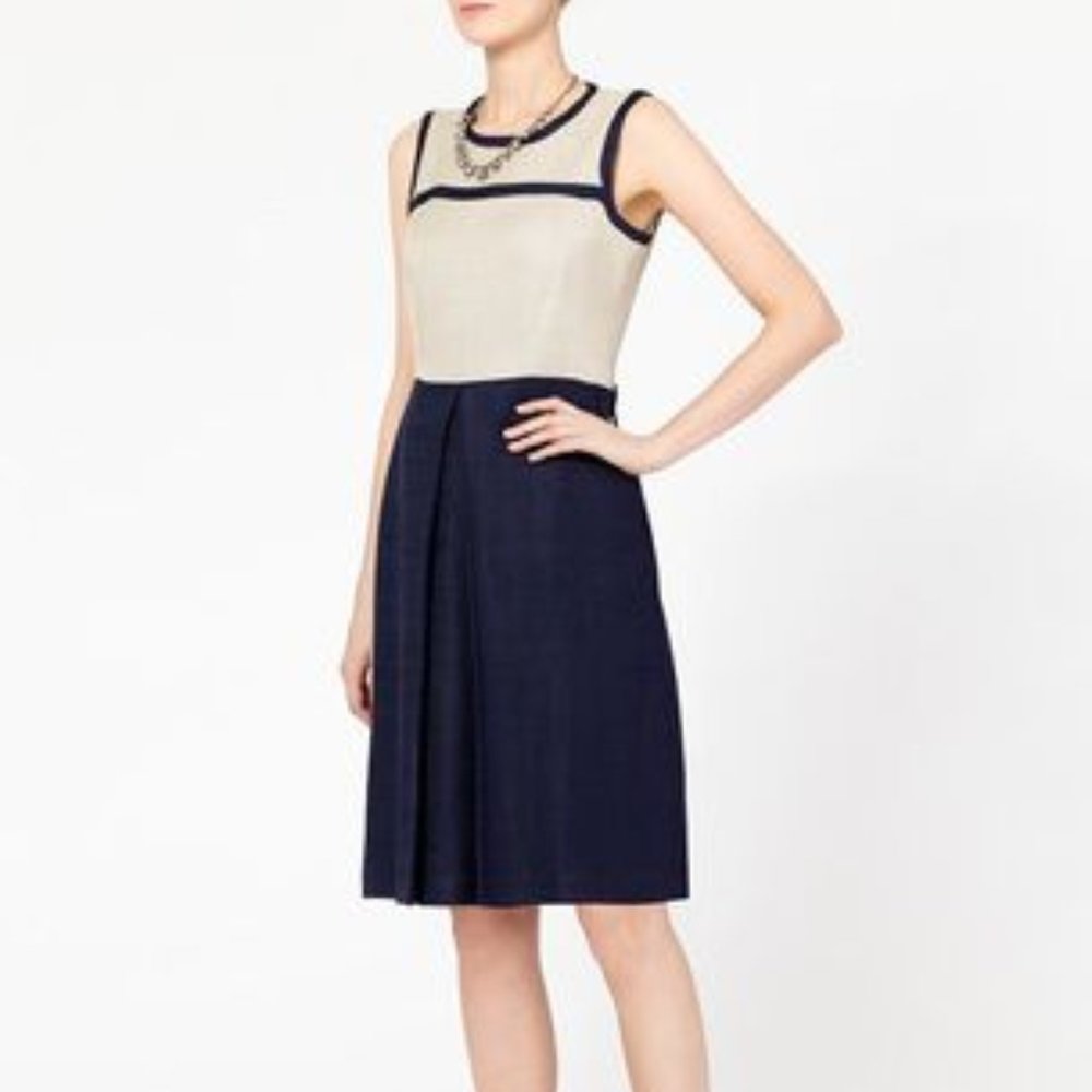 Boden Haymarket Two Tone Lined Shift Dress